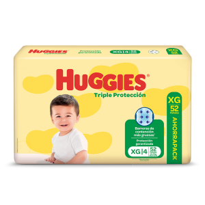 Pañales Huggies Triple Protect – XG x 52