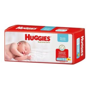 Pañales Huggies Supreme Care - RN x 34 + Toallitas OBSEQUIO
